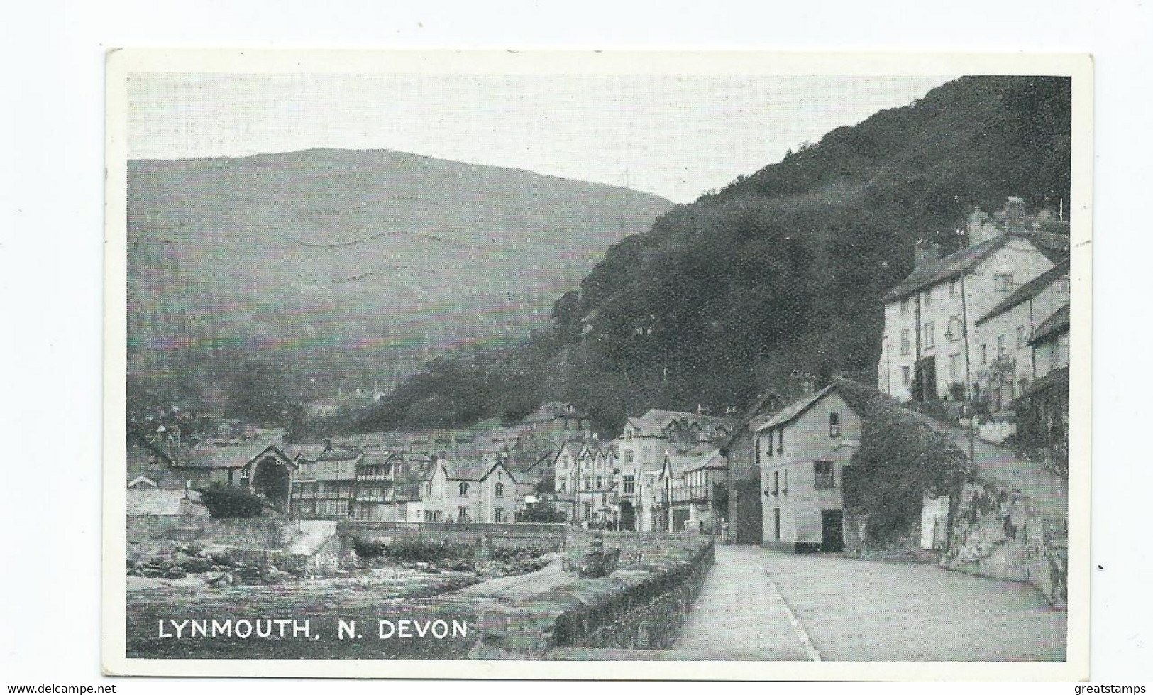 Devon  Postcard Lynmouth N.devon Posted 1949 - Lynmouth & Lynton