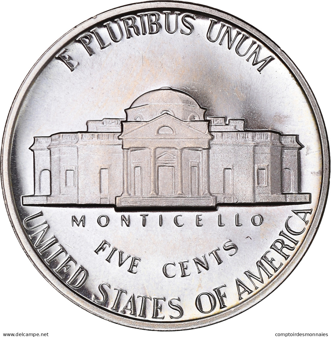 Monnaie, États-Unis, Jefferson Nickel, 5 Cents, 1980, U.S. Mint, San Francisco - Loten