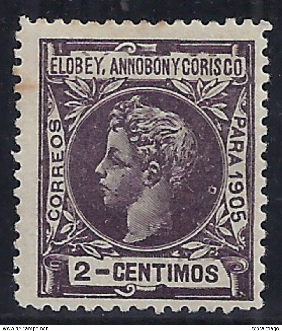 ELOBEY, ANOBON Y CORISCO 1905 - Edifil #20 - MLH * - Elobey, Annobon & Corisco