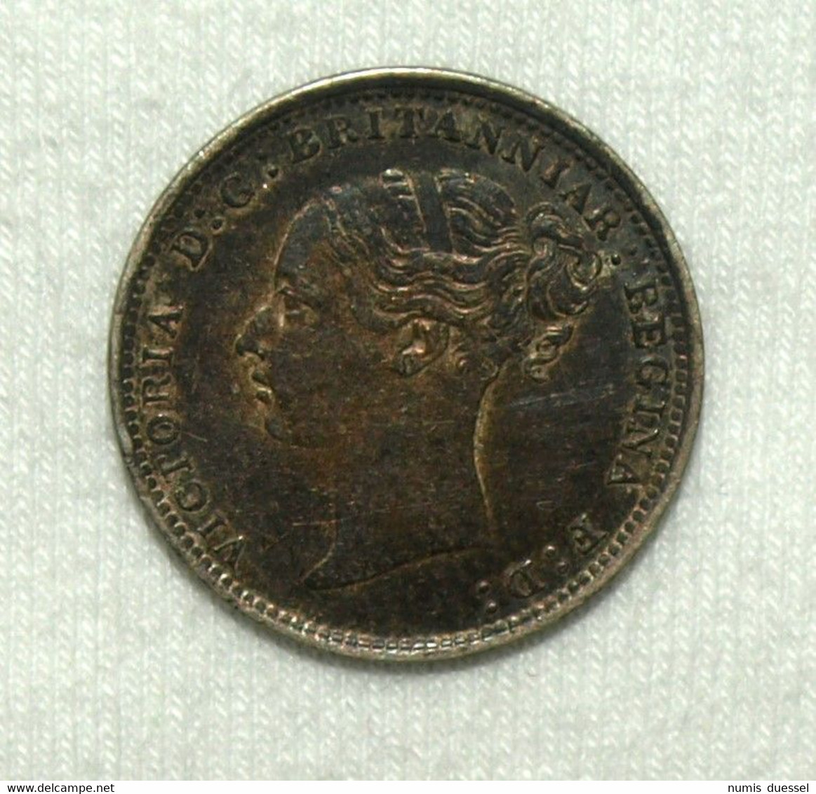 Silber/Silver Großbritannien/Great Britain Victoria Young Head, 1885, 3 Pence VZ/XF - Other & Unclassified