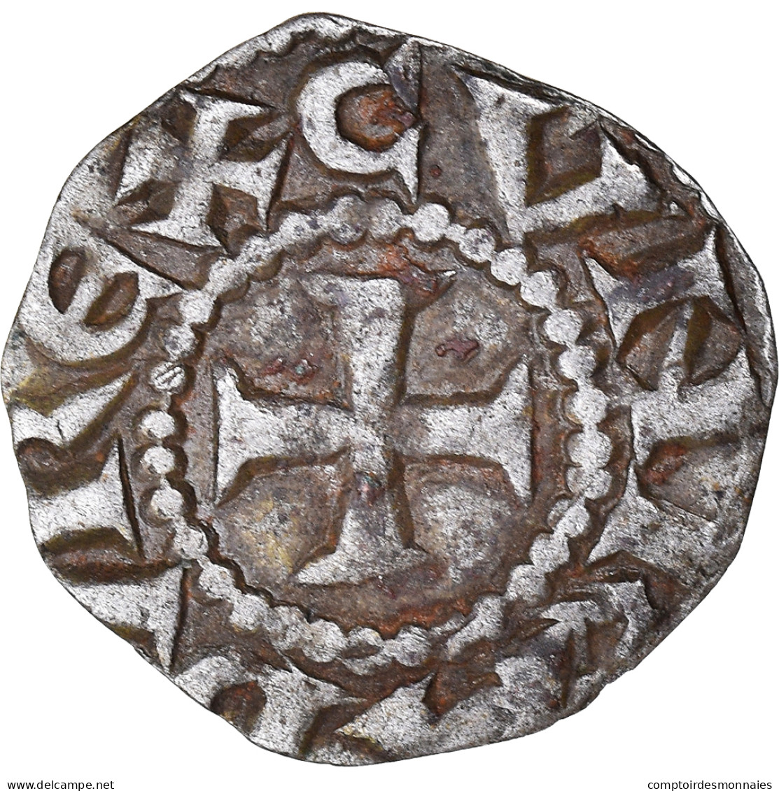 Monnaie, Italie, République De Gênes, Denaro, C.1250-1300, Gênes, Au Nom De - Genes