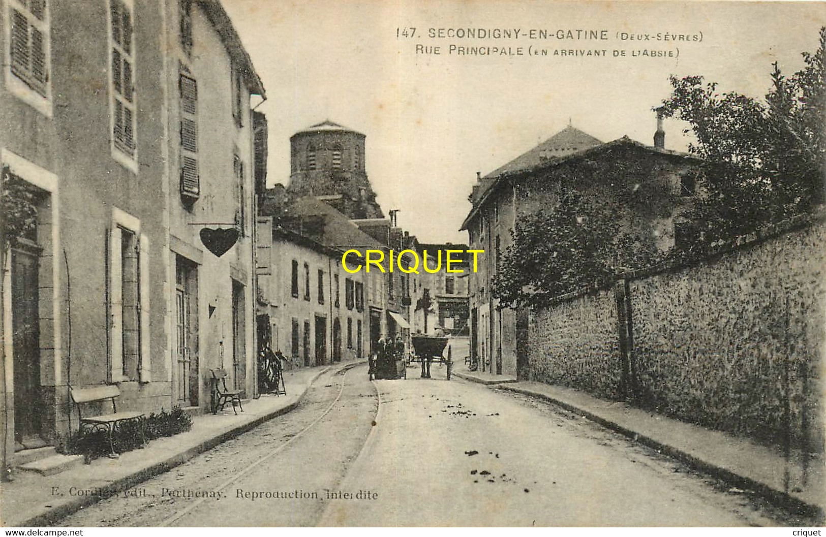 79 Secondigny En Gatine, Rue Principale, Affranchie Meulan Banlieue N. O. - Secondigny