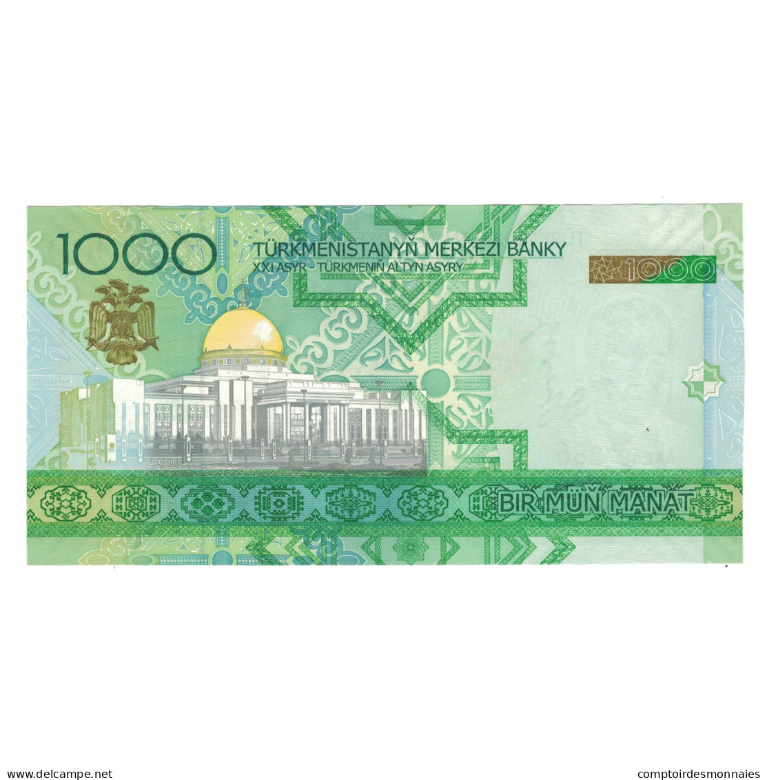 Billet, Turkmanistan, 1000 Manat, 2005, KM:20, NEUF - Turkménistan