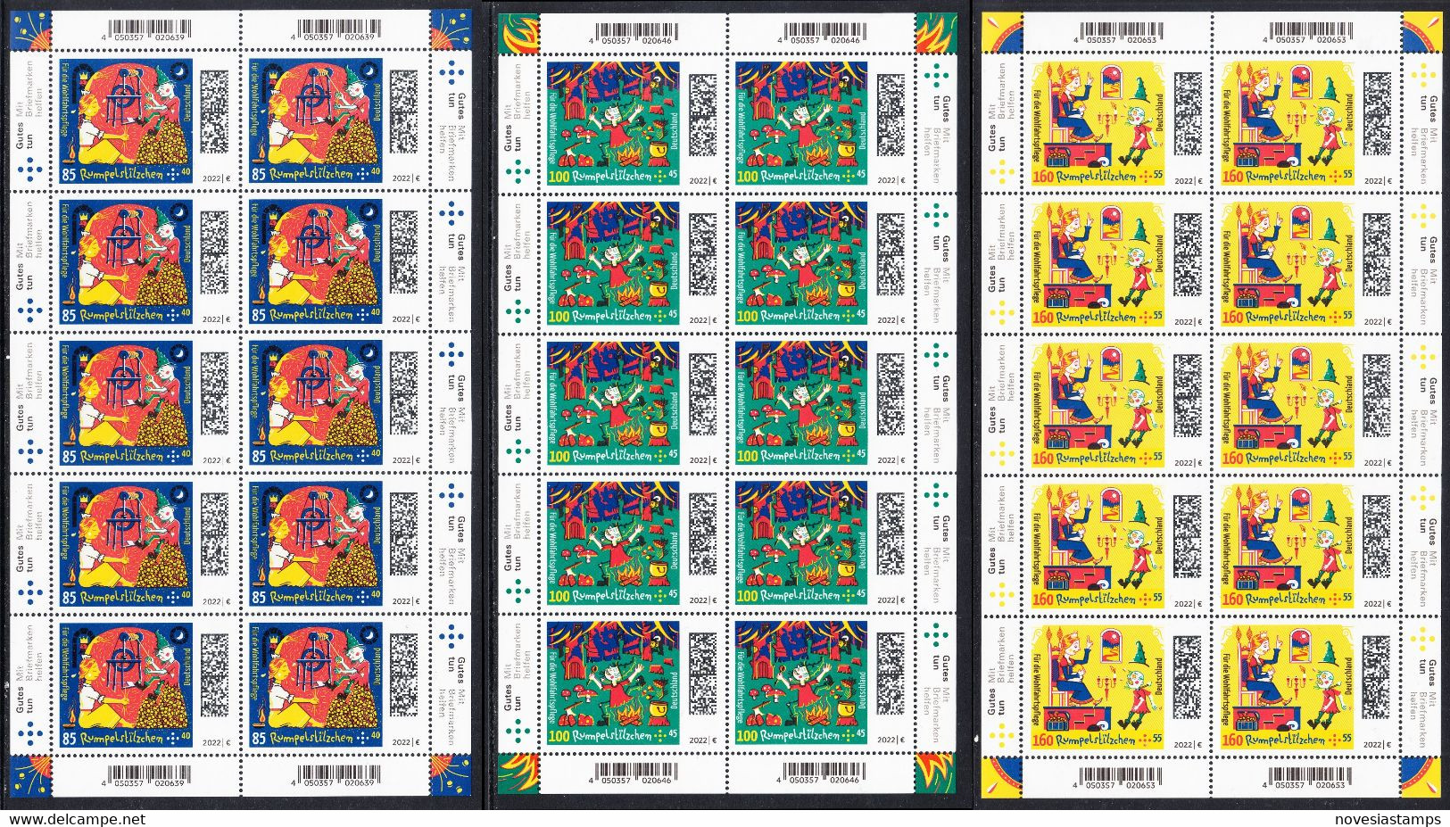 !a! GERMANY 2022 Mi. 3684-3686 MNH SET Of 3 SHEETS (10 Each) - Non-olympic Sports - 2021-…