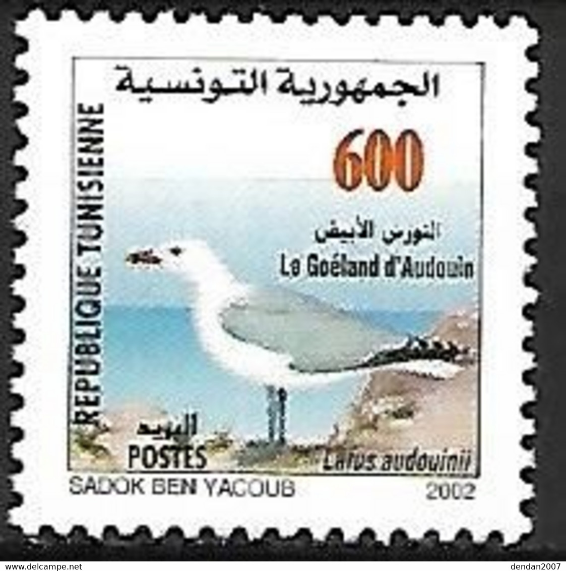 Tunesia - MNH ** 2002 :    Audouin's Gull  -  Ichthyaetus Audouinii - Gabbiani