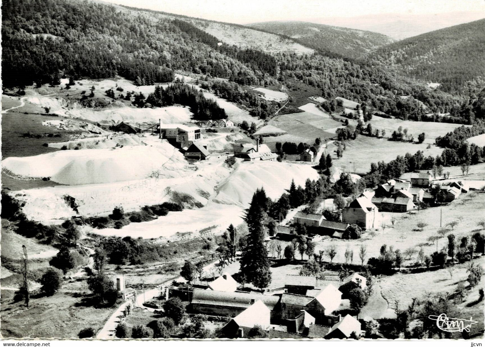 "/"48 - Lozère - Le Bleymard - Vue Aérienne - Mine Du Bleymard - Le Mazel (Inédite) - CPSM - Le Bleymard