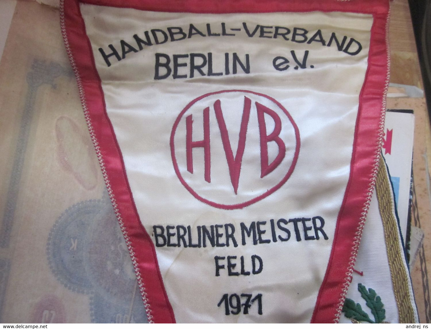 Flags Handball - Verband Berlin E V H V B Berliner Meister Feld 1971 Big - Handball