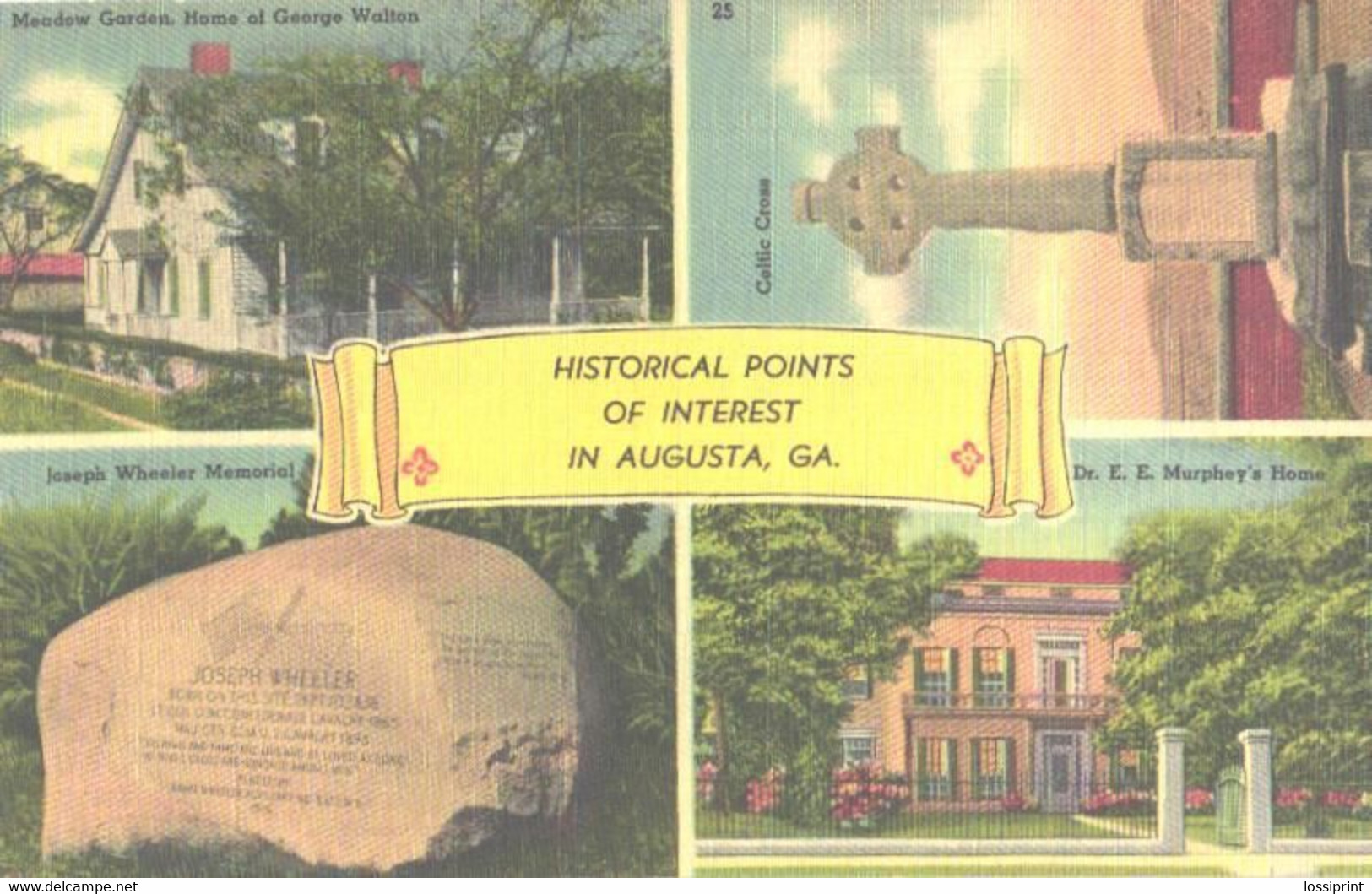 USA:Georgia, Historical Points Of Interest In Augusta - Augusta