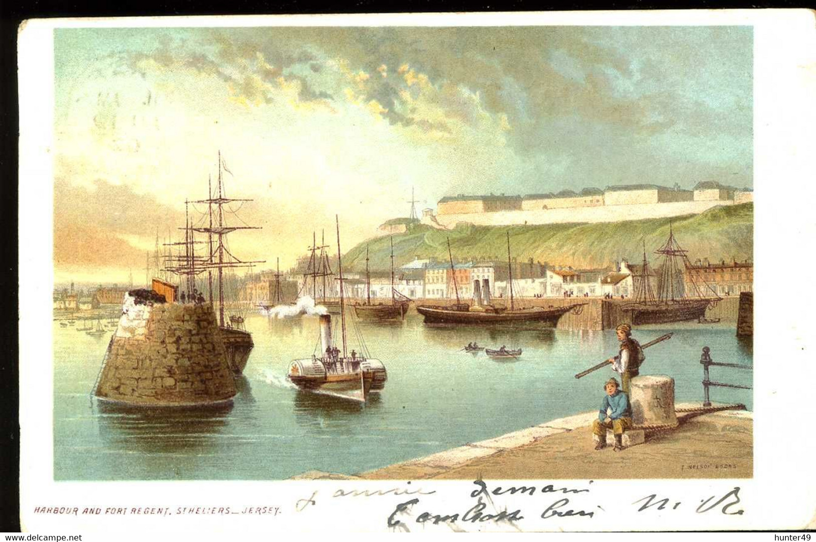 Jersey Saint Héliers Harbour And Fort Regent 1902 - St. Helier