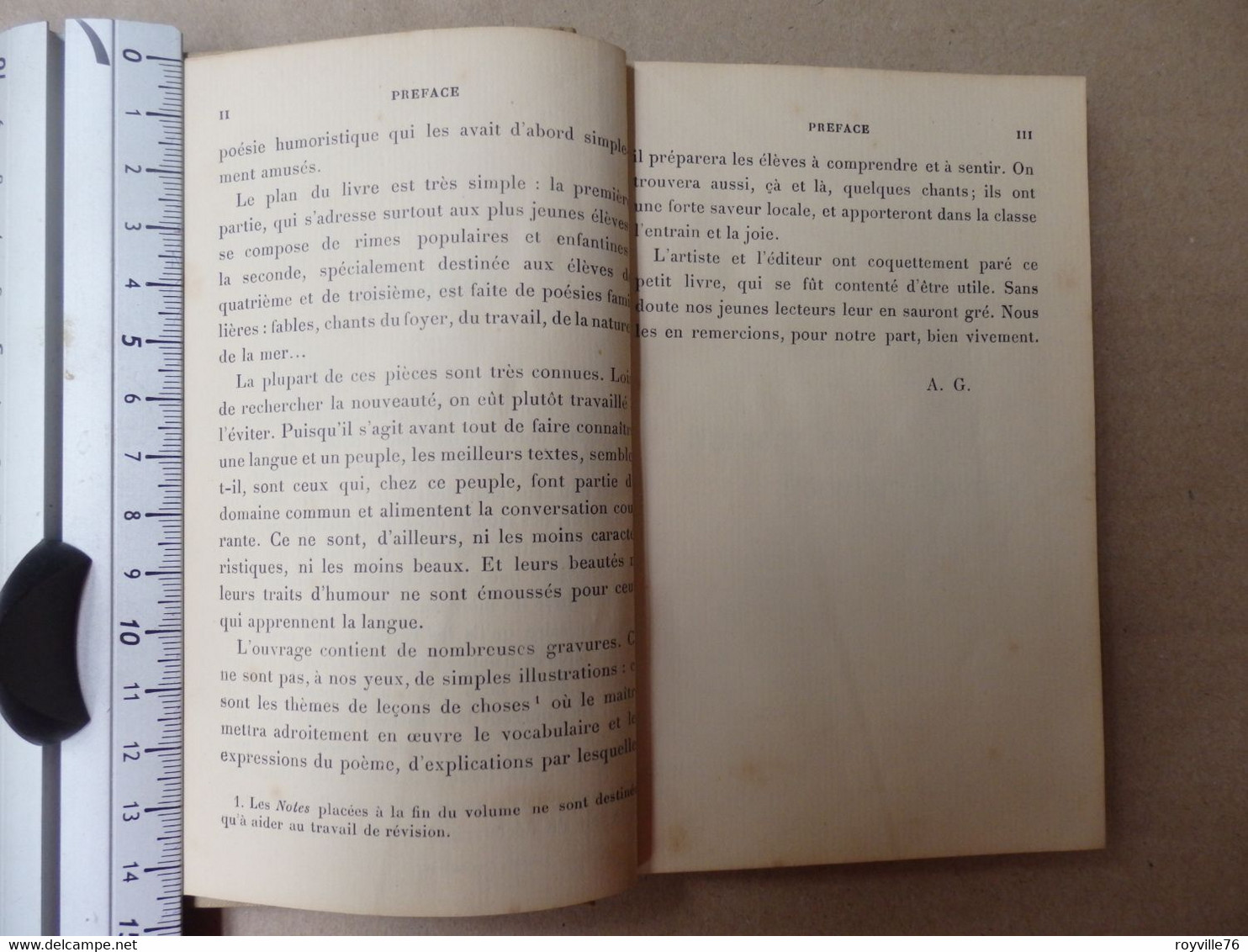 Livre (petit Format) 156 P. "English Récitations" A. Guillaume 1902 - Lyrik/Theater