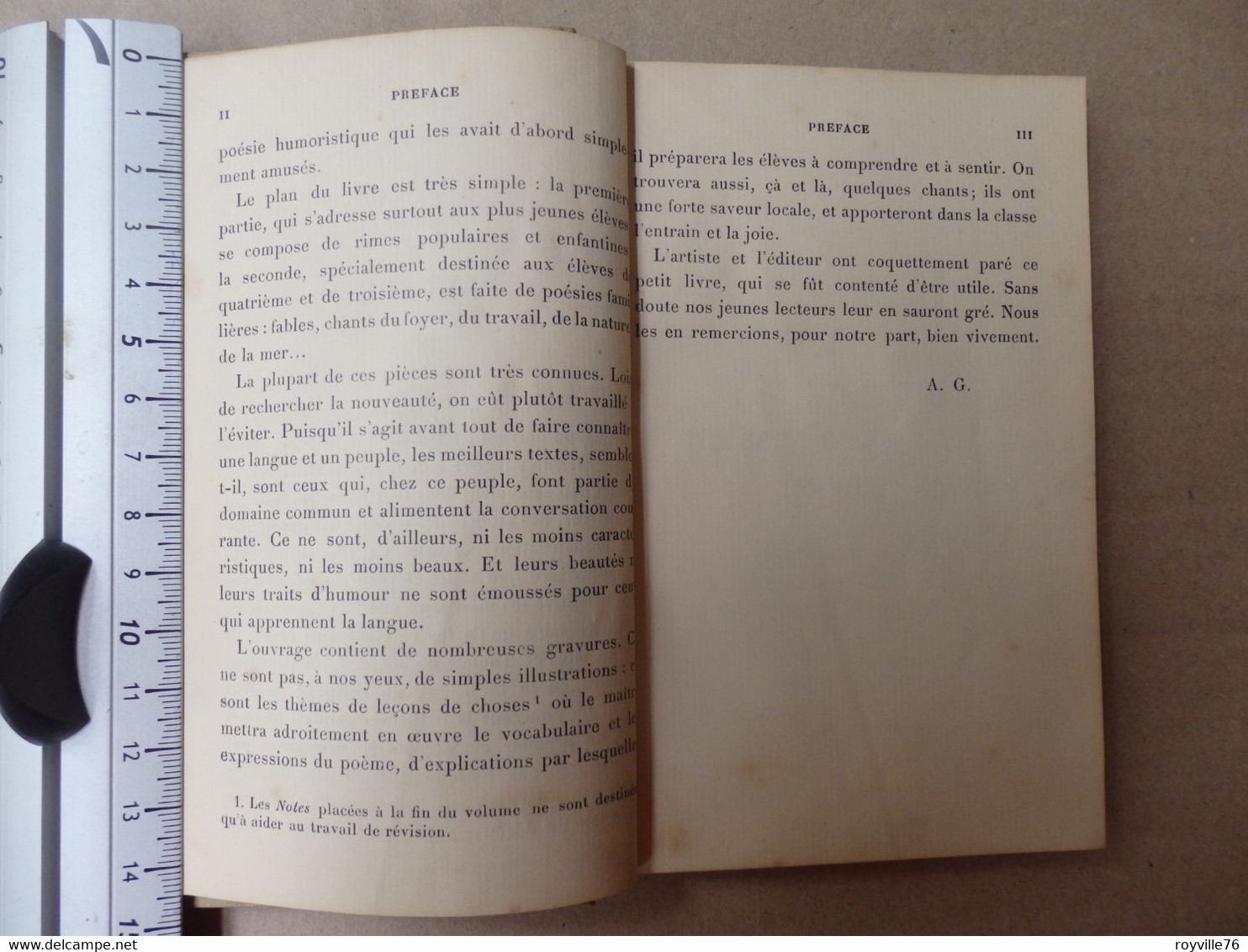 Livre (petit Format) 156 P. "English Récitations" A. Guillaume 1902 - Poesia/Opere Teatrali