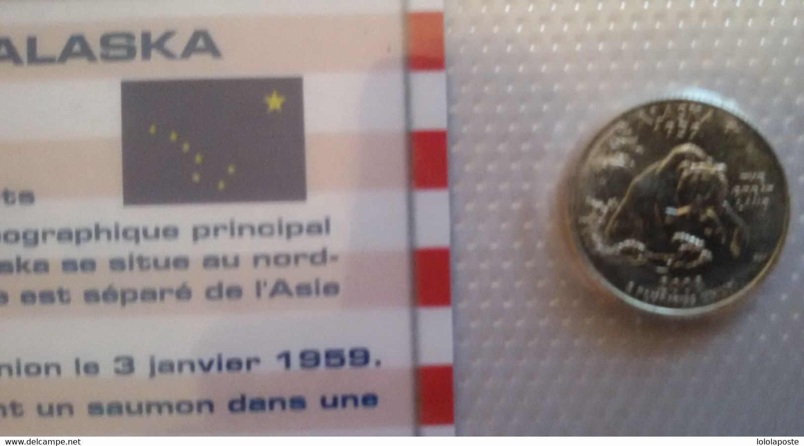 USA - Etats-Unis - 3 Quart De Dollar Du Club Français De La Monnaie Sous Blister Avec Historique Hawaï, Arizona, Alaska - Other - America