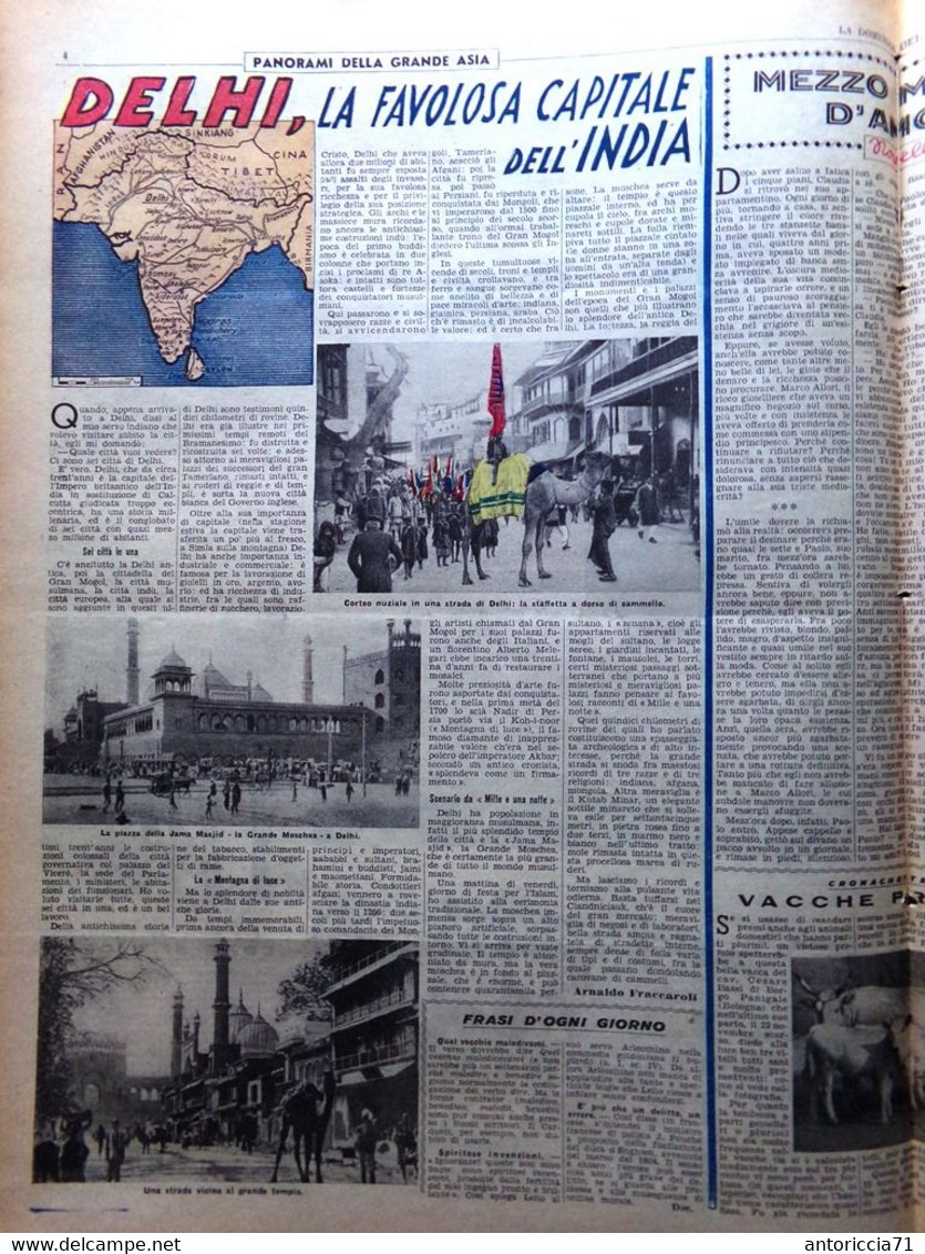 La Domenica Del Corriere 31 Maggio 1942 WW2 Crimea Delhi Jugoslavia Carcov India - Guerra 1939-45