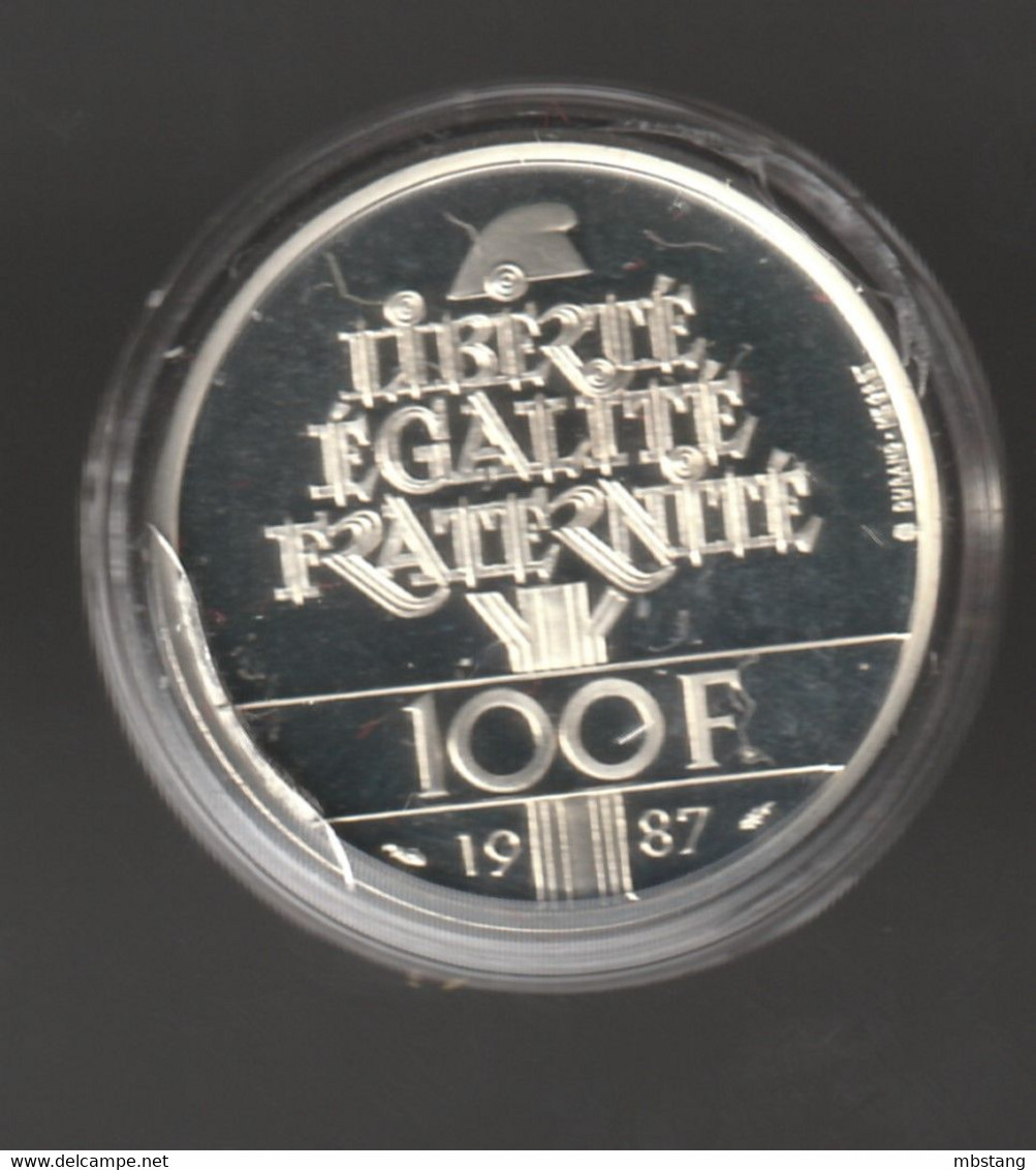 FRANCIA  FRANCE  FRANCE 100 Francs 1987 Proof - Silver 0.950 - General Lafayette - - Proeven