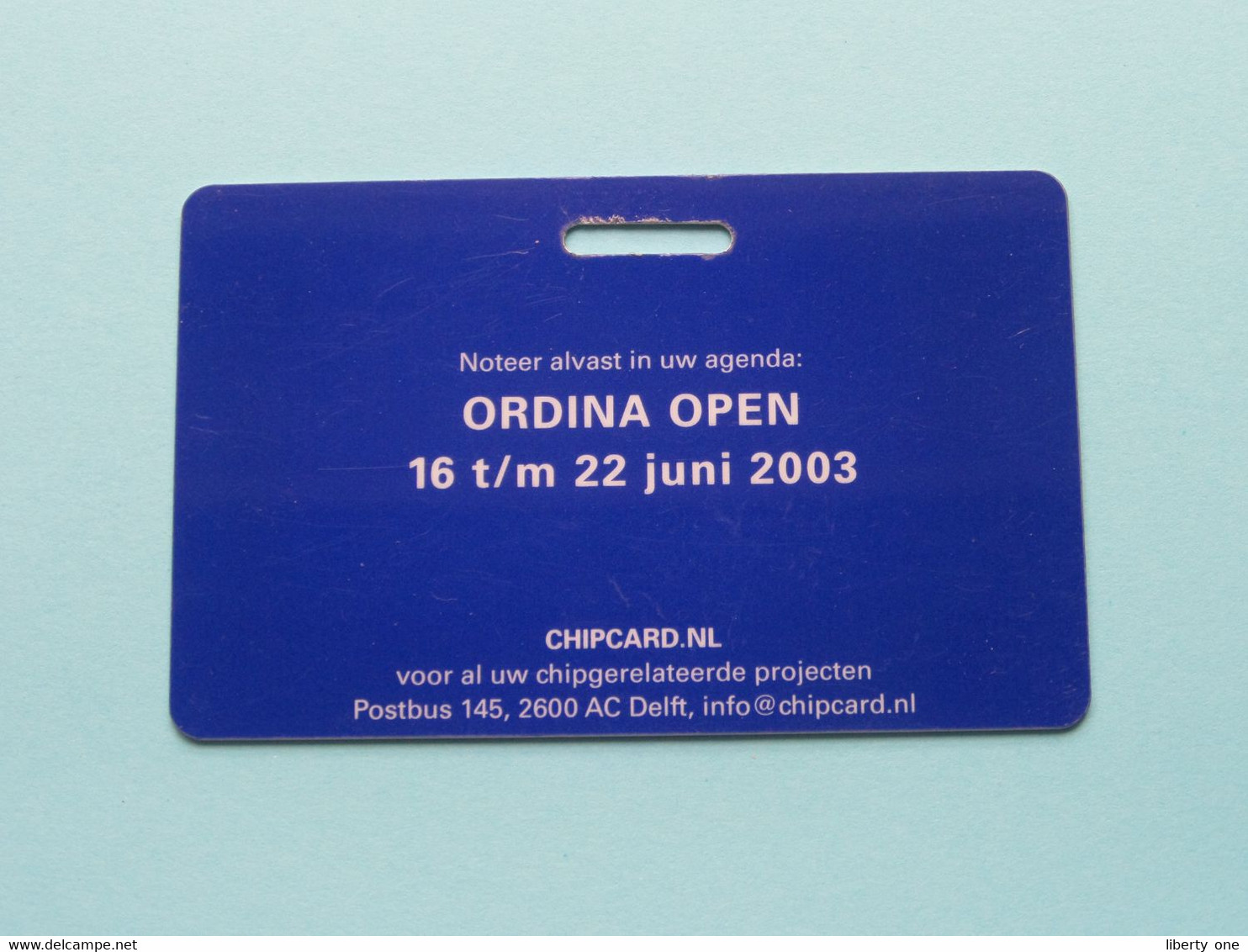 2002 ORDINA OPEN - Player CHRISTOPHE ROCHUS Belgium / Competitor CARD ( See Scan ) NO Lanyard - Other & Unclassified