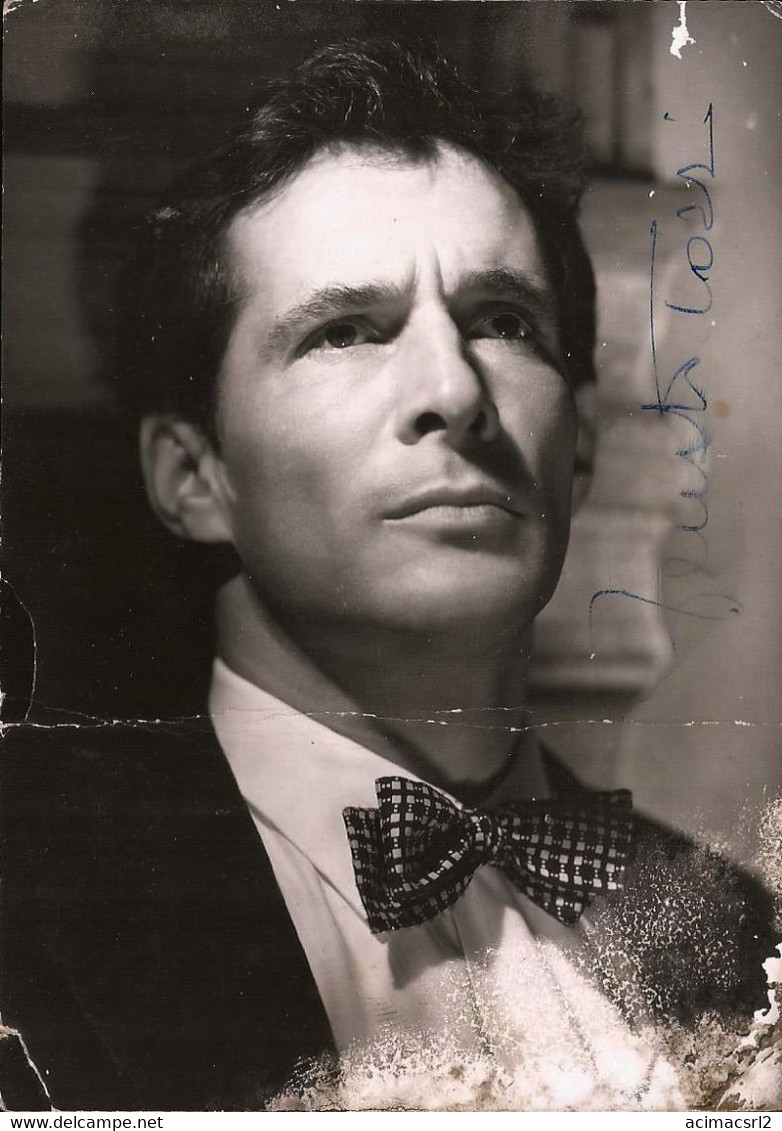 2508 ARTIST Italian Italy Actor FAUSTO TOZZI W. Autograph Hand Signed Dedicace Photo 14x10cm 1950' Luxardo Alessi / Roma - Signed Photographs