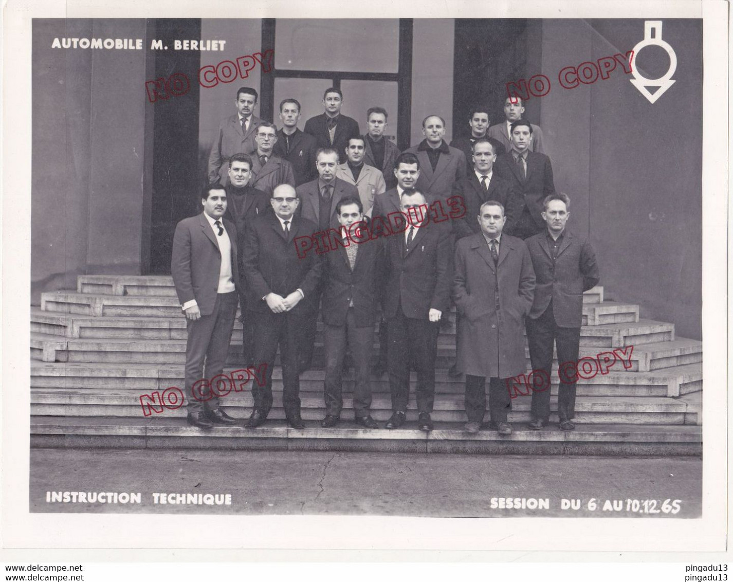 Au Plus Rapide Automobiles Berliet Vénissieux Livret Certificat Stage 6 Au 10 Décembre 1965 Plus Photo Des Participants - LKW