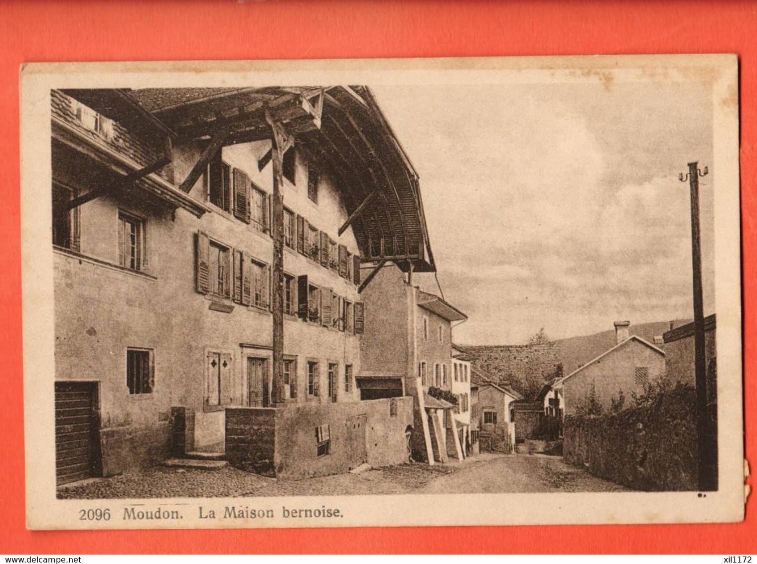 ZQF-08 RARE Moudon Maison Bernoise  éDénéréaz 2096 - Moudon