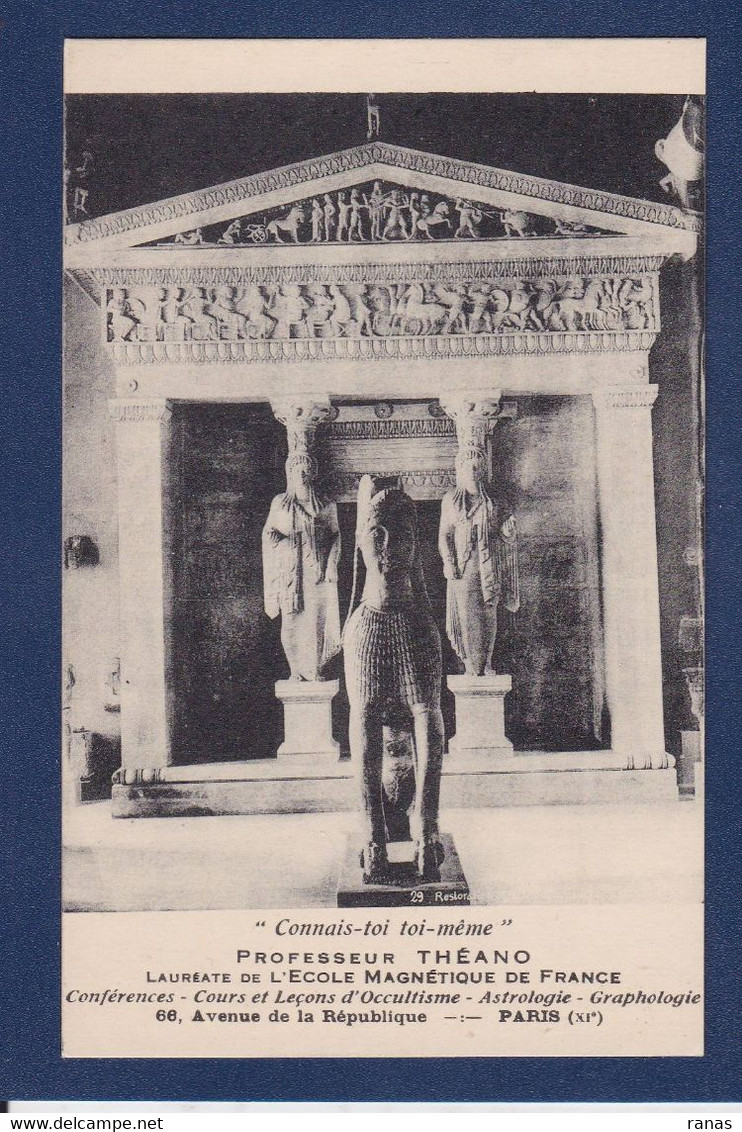 CPA Philosophie Professeur Théano Occultisme Astrologie Graphologie Paris Publicité - Philosophy