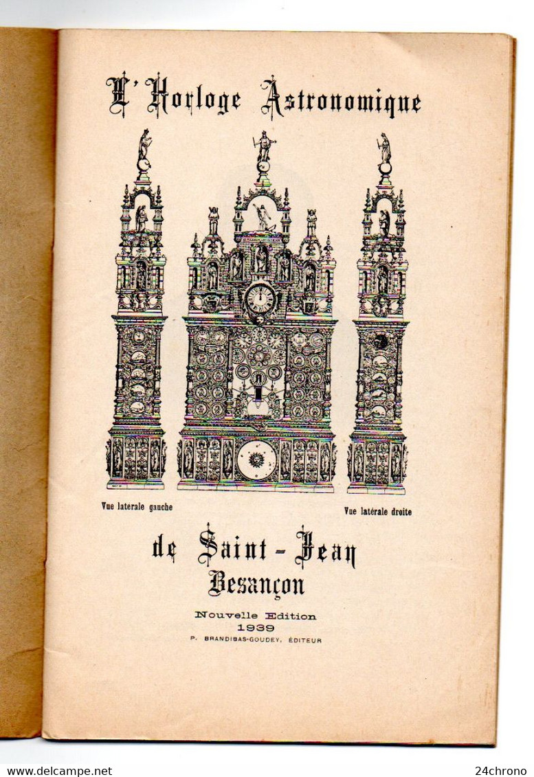 Fascicule: L'Horloge Astronomique De La Cathedrale Saint Jean à Besançon, Auguste Lucien Verite (22-588) - Astronomie
