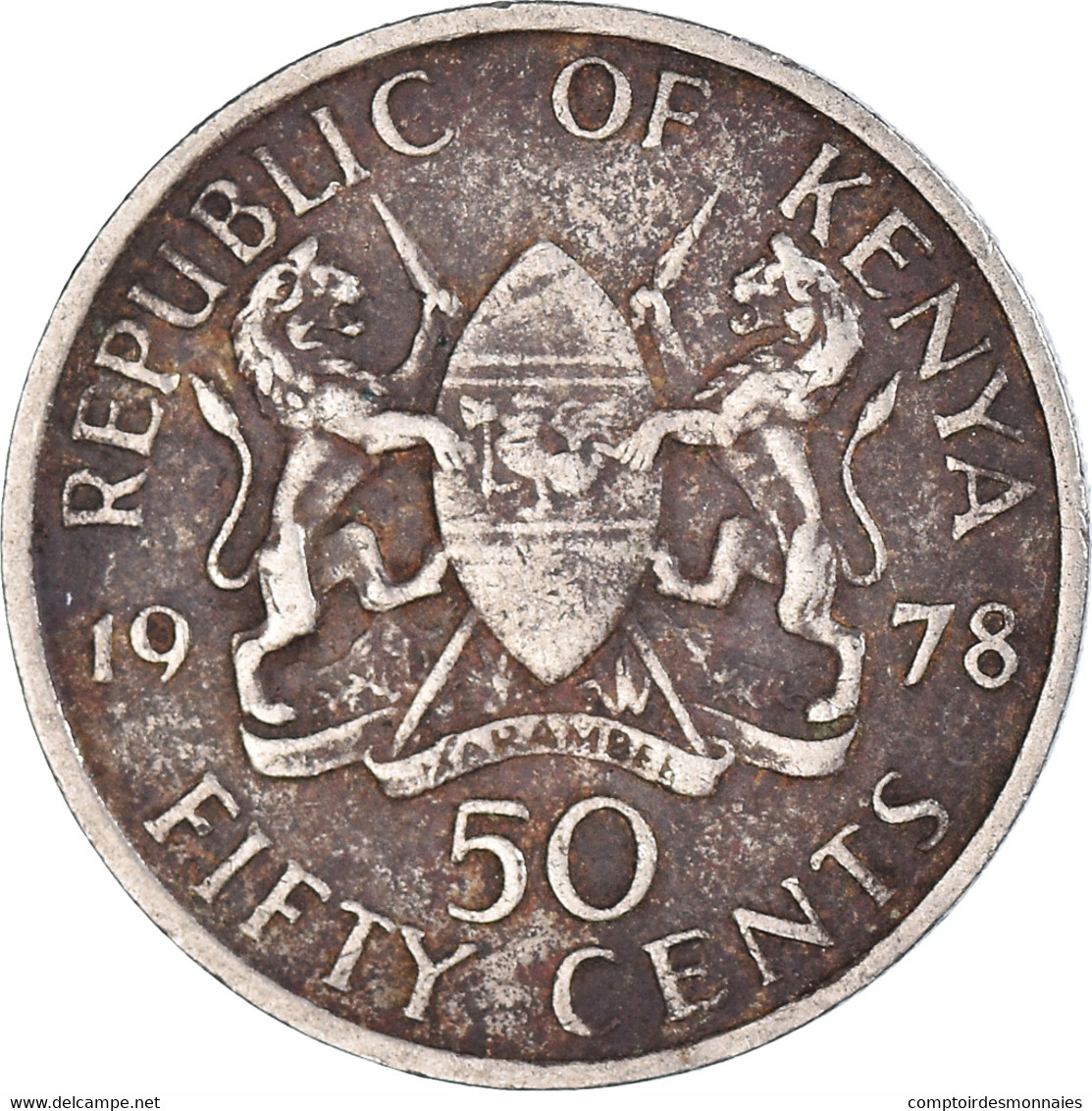 Monnaie, Kenya, 50 Cents, 1978 - Kenya