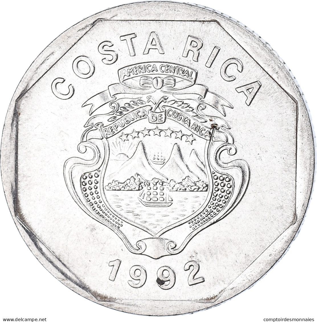 Monnaie, Costa Rica, 10 Colones, 1992 - Costa Rica