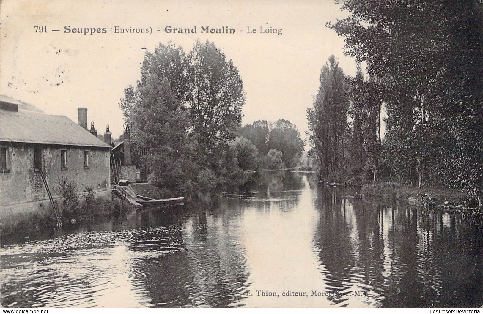 CPA - SOUPPES Et Ses Environs - Grand Moulin - Le Loing - Rivière Berge - Nature - Souppes Sur Loing