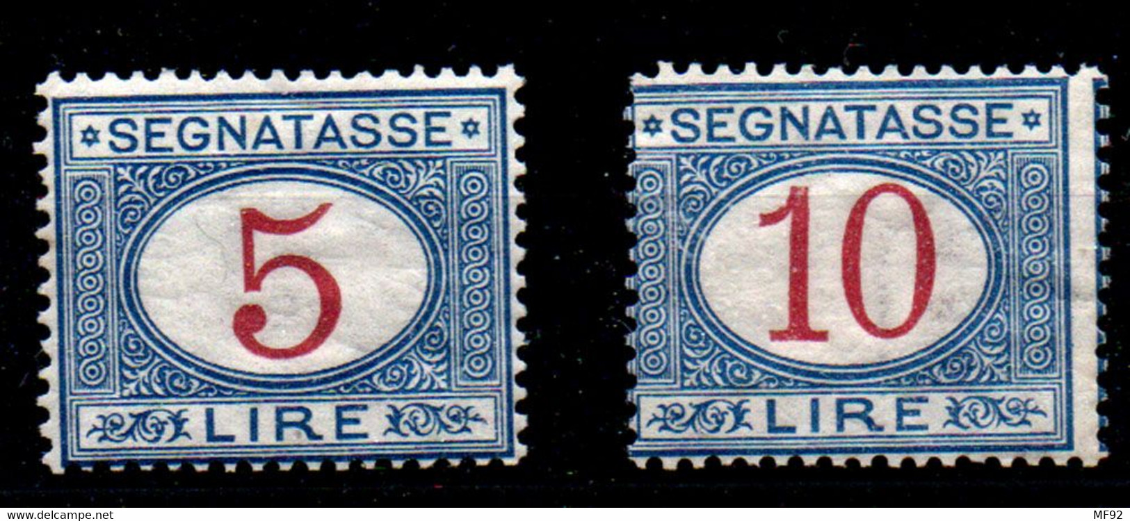 Italia (Tasas) Nº 17, 19.  Año 1870/1903 - Andere & Zonder Classificatie