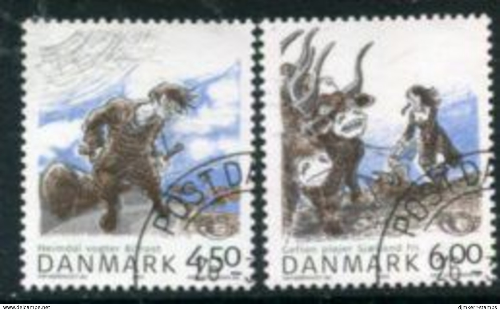 DENMARK 2004 Nordic Mythology Used.  Michel 1366-67 - Used Stamps