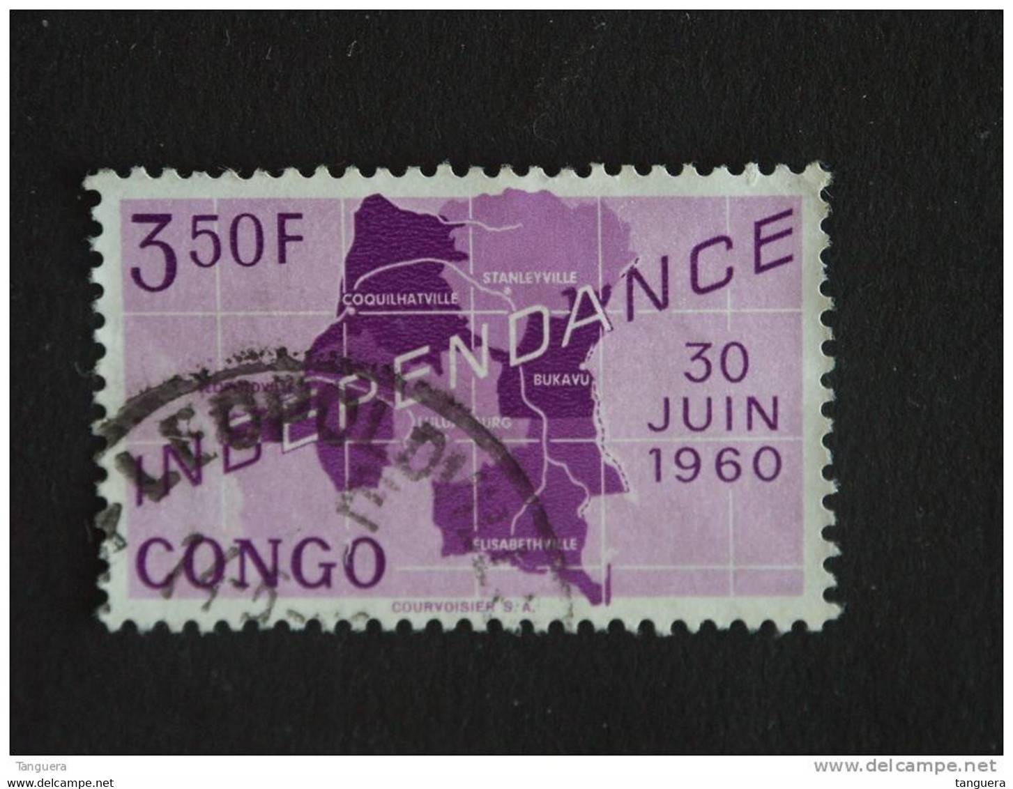 Congo Republique Republiek 1960 Onafhankelijkheid Indépendance Yv COB 377 O - Usati