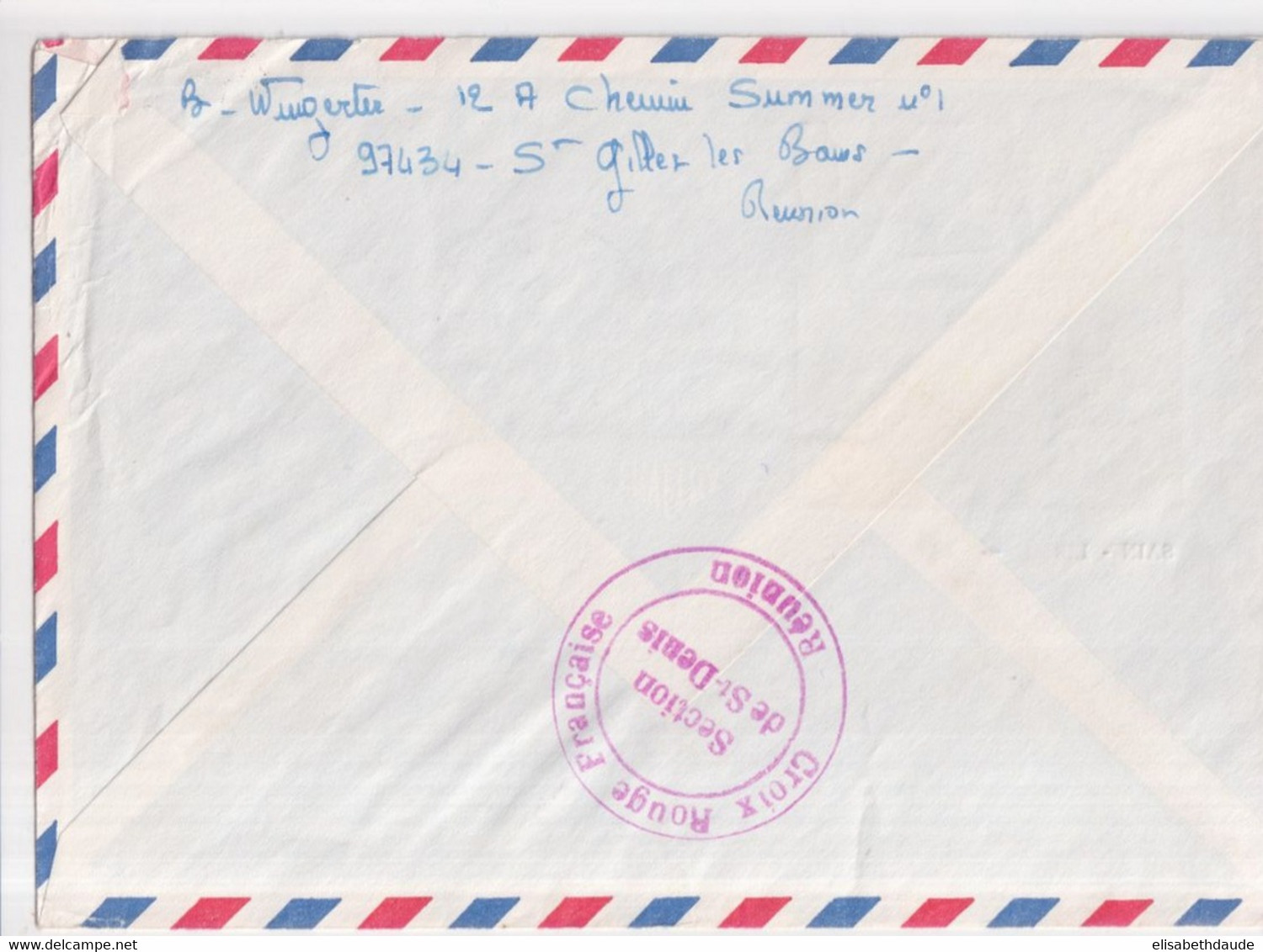 REUNION ! - 1974 - ENVELOPPE ILLUSTREE Par AVION De ST GILLES ! => LONGPRE - Lettres & Documents