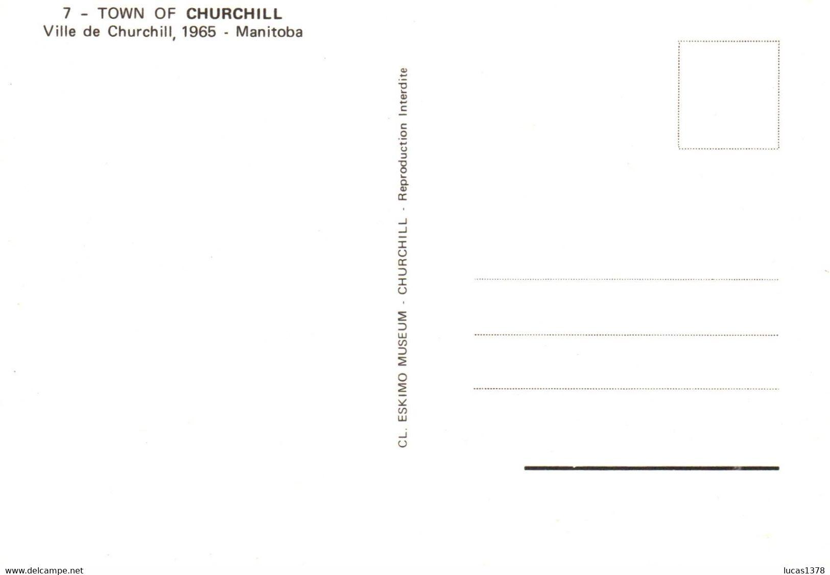 MANITOBA / TOWN OF CHURCHILL 1965 - Churchill