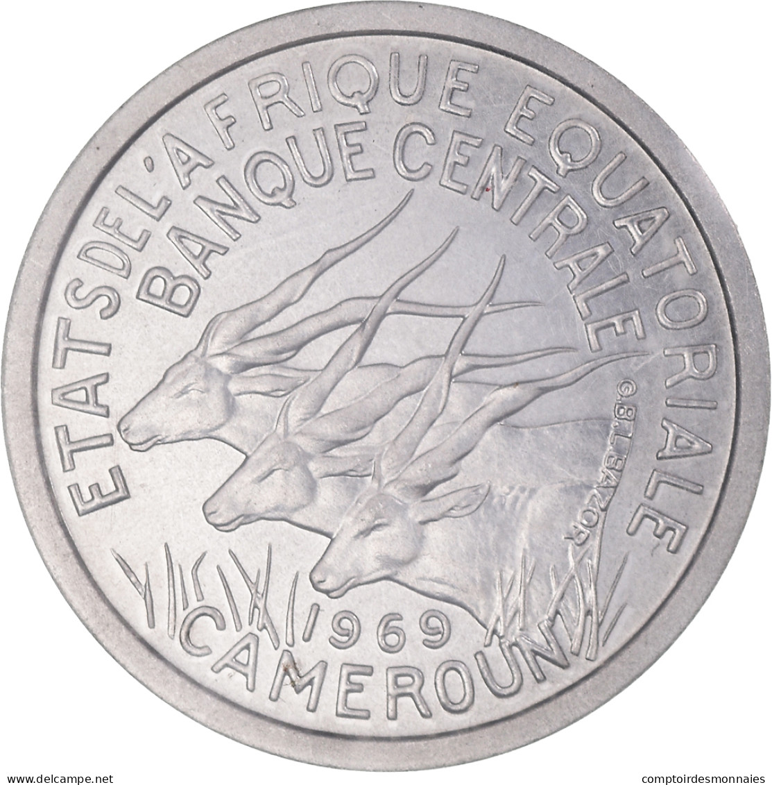 Monnaie, États De L'Afrique équatoriale, Franc, 1969, Paris, ESSAI, FDC - Camerun