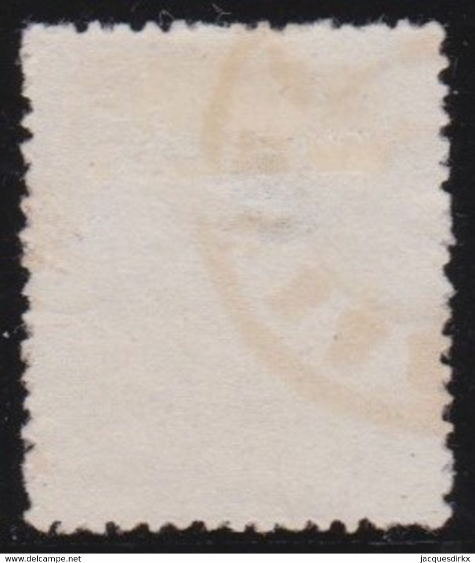 Belgie    .    OBP  .   25A    (2 Scans)  .   Perf. 15   .     O       .    Gestempeld   .   /   .    Oblitéré - 1866-1867 Petit Lion (Kleiner Löwe)