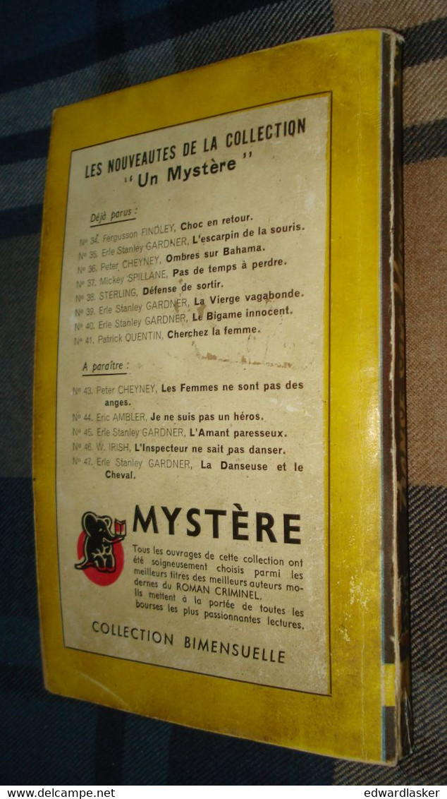 Un MYSTERE n°42 : DANSE sans MUSIQUE /Peter CHEYNEY - décembre 1950