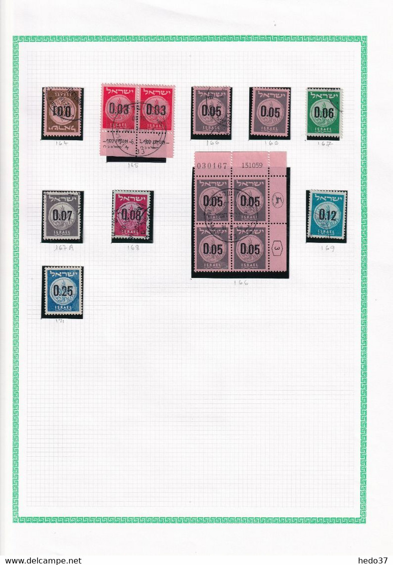 Israël - Collection - Timbres oblitérés - neufs - TB