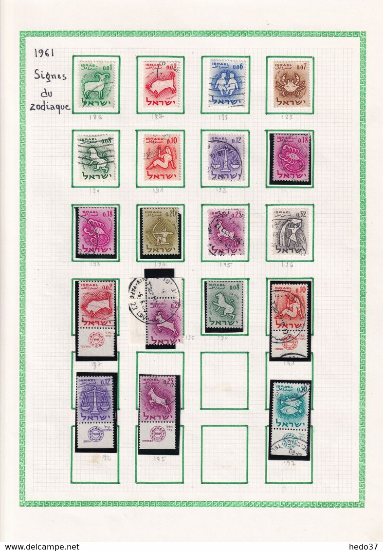 Israël - Collection - Timbres oblitérés - neufs - TB