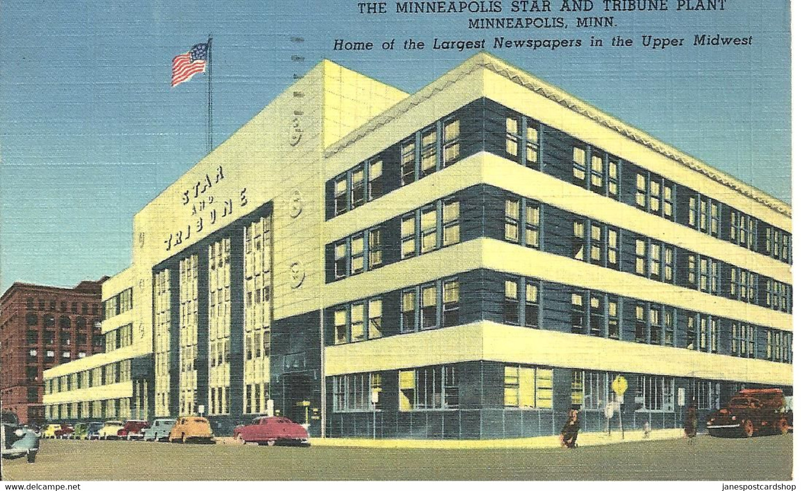 THE MINNEAPOLIS STAR AND TRIBUNE PLANT - MINNESOTA - USA - WITH FIELD POST OFFICE MARK 701 - Minneapolis