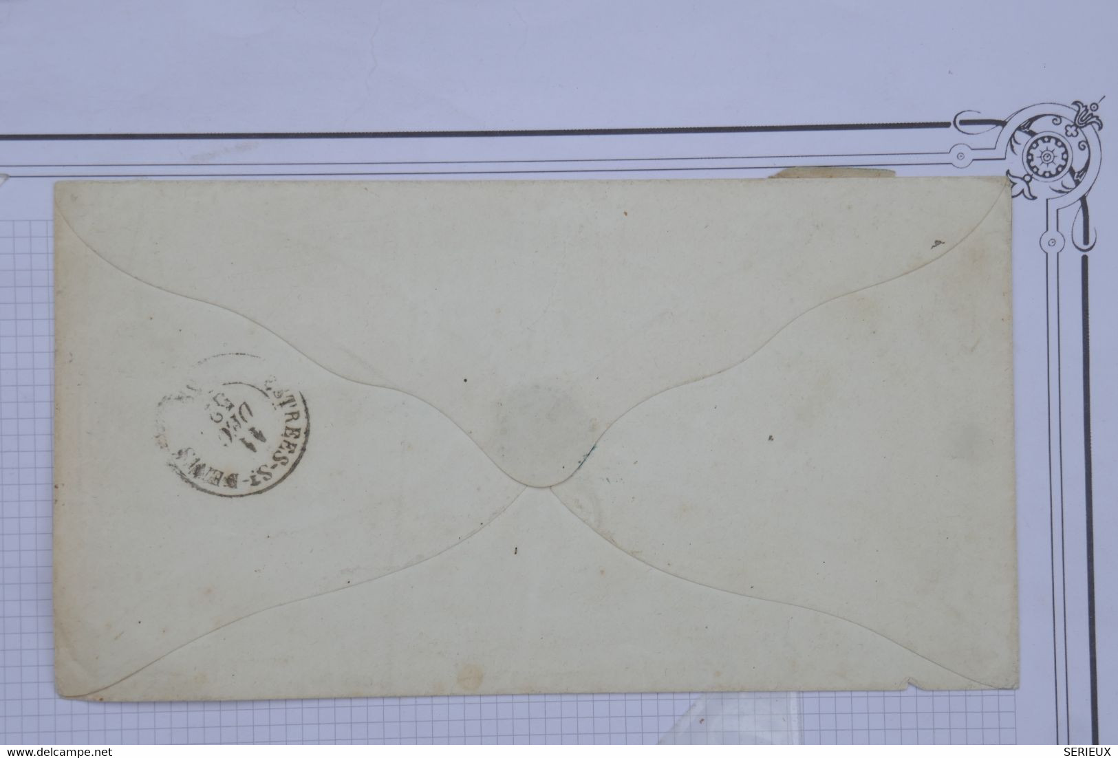 AY15 FRANCE BELLE LETTRE  1852  PETIT BUREAU PONT STE MAXENCE   A  ESTREE OISE + CERES  N ° 4   +++AFFRANC. INTERESSANT - 1849-1850 Ceres