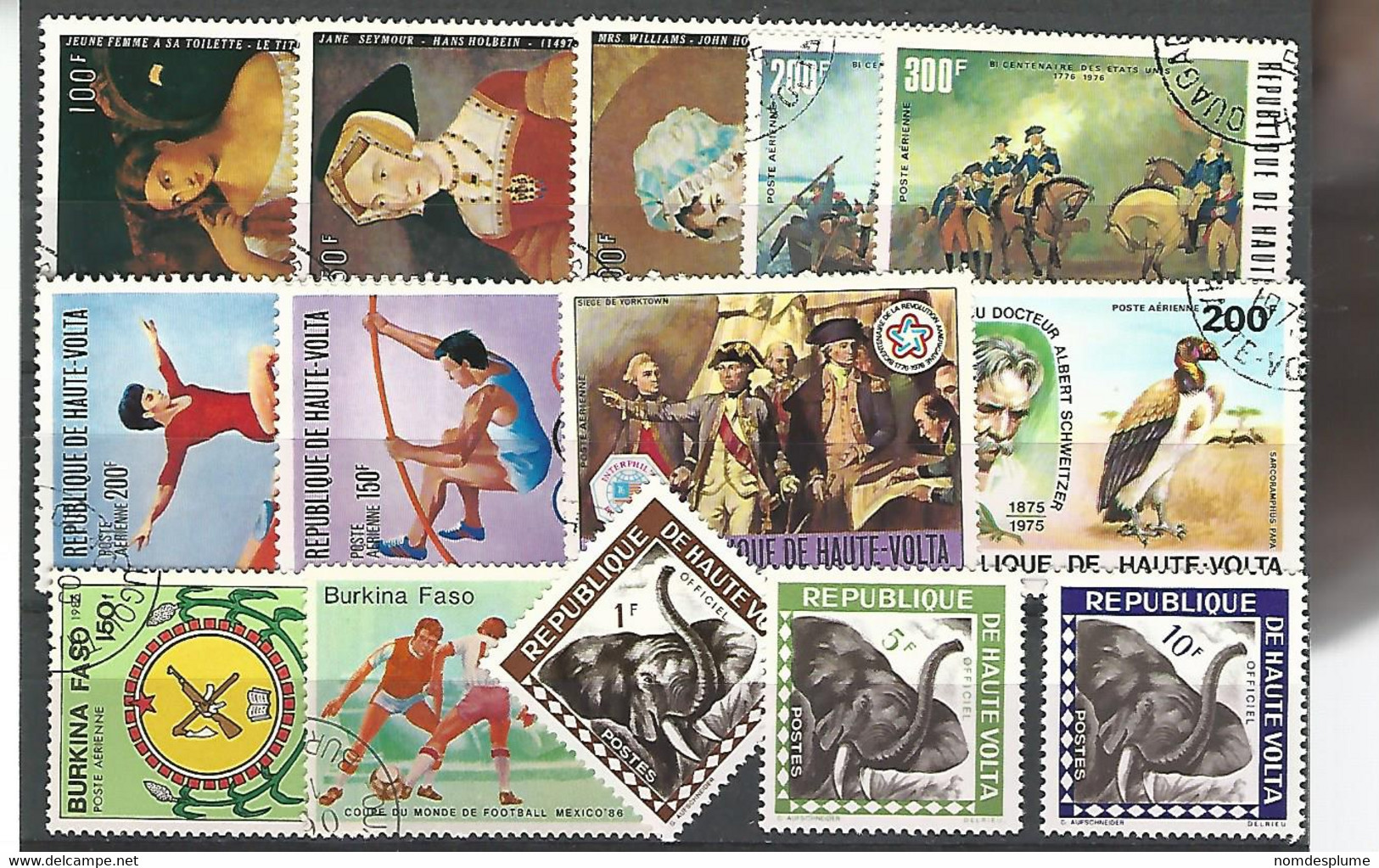 51026 ) Collection Haute Volta - Used Stamps