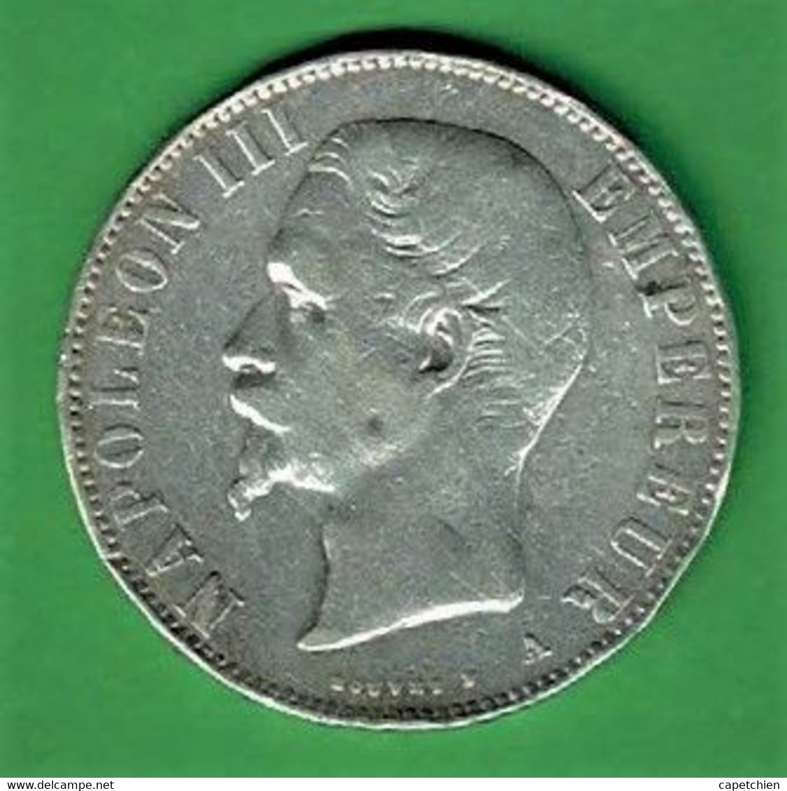 5 FRANCS / NAPOLEON III / TÊTE NUE / 1855 A  / 24.64 G / ARGENT - 5 Francs