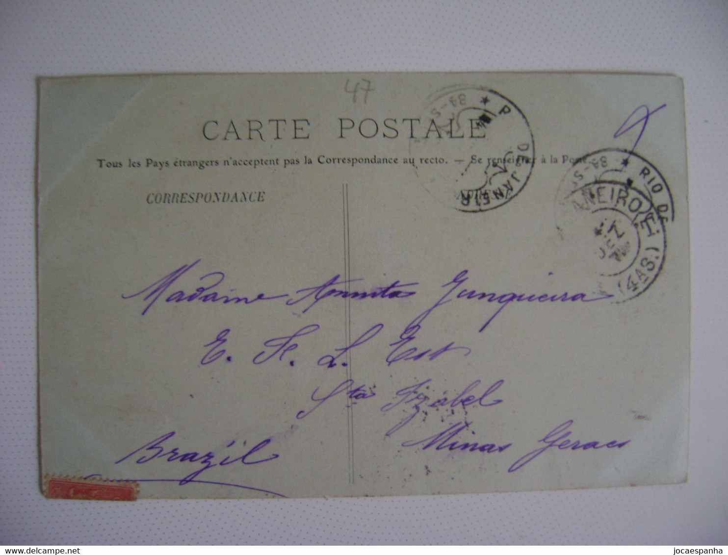 FRANCE - POST CARD PARIS - LA FEIRE A LA FERRAILLE SENT TO BRAZIL IN 1905 IN THE STATE - Fairs