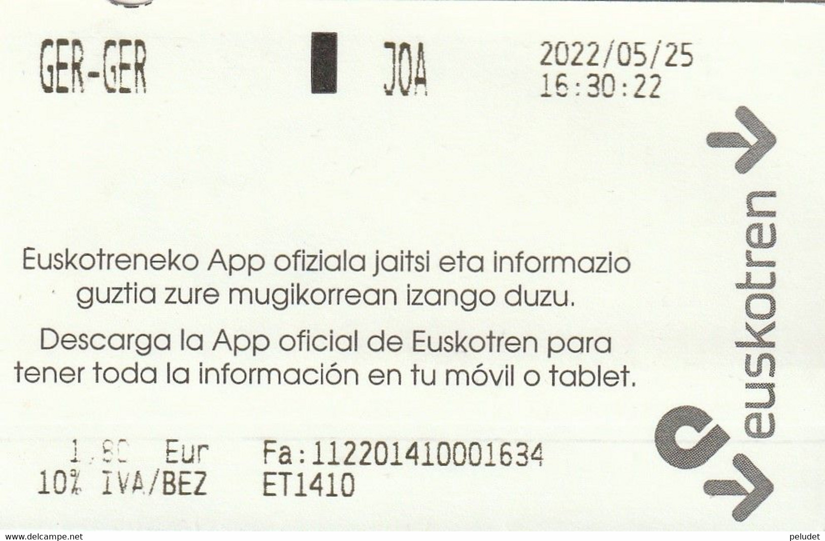 Spain - Euskotren - 2022 - GER - GER, Gernika - Gernika - JOA - Europa