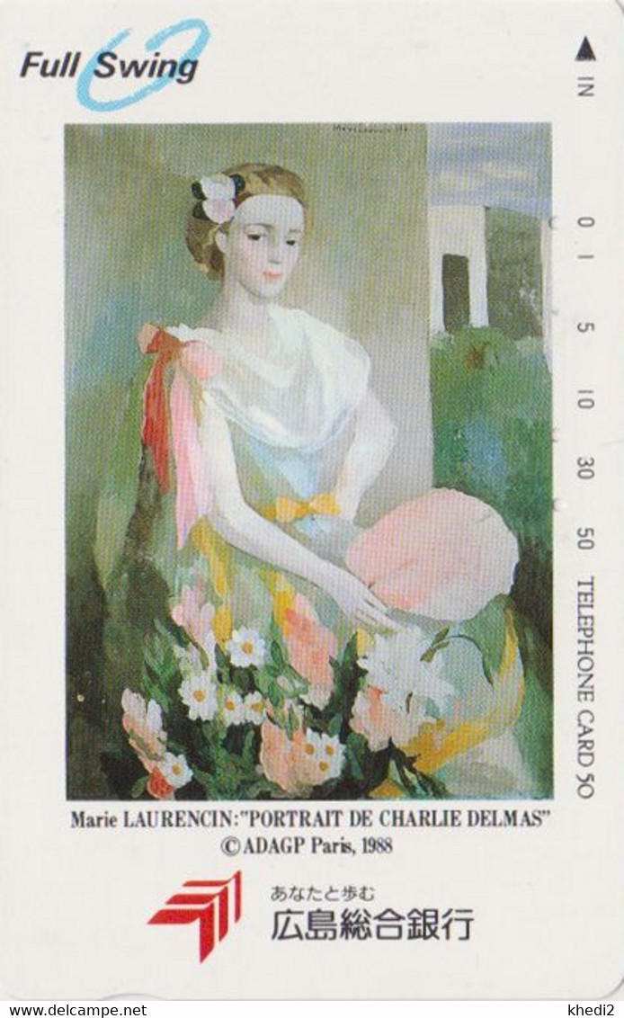 TC JAPON / 350-0318 - PEINTURE FRANCE - MARIE LAURENCIN  - PAINTING JAPAN Free Phonecard 1908 - Pittura