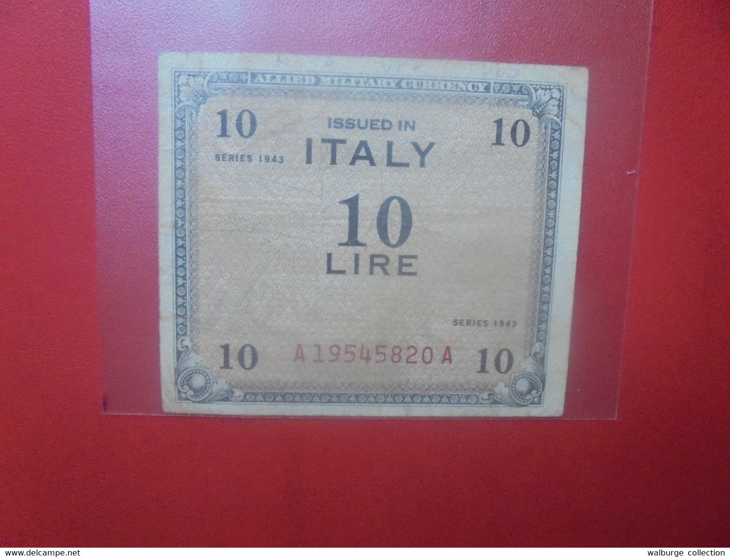 ITALIE 10 Lire 1943 Circuler (L.6) - 2. WK - Alliierte Besatzung