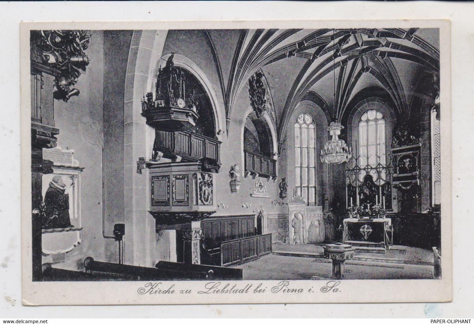 0-8301 LIEBSTADT, Kirche, Innenansicht - Liebstadt