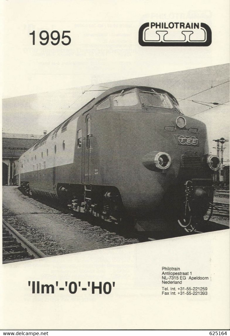 Catalogue PHILOTRAIN 1995 Gauge IIm - O - HO Messing Modelle Neusilber - Niederländisch