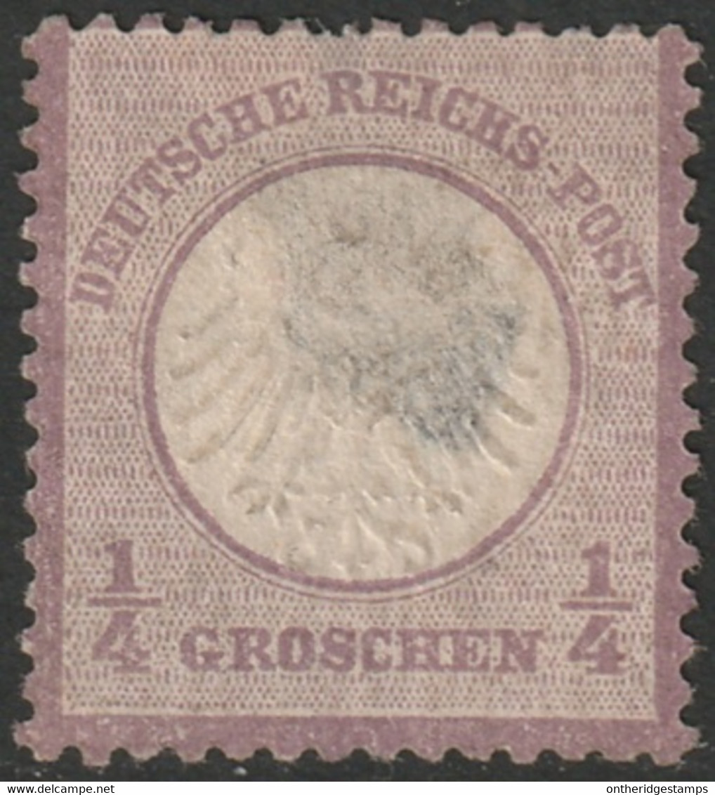 Germany 1872 Sc 1 Mi 1 MNG(*) Large Thin - Ungebraucht