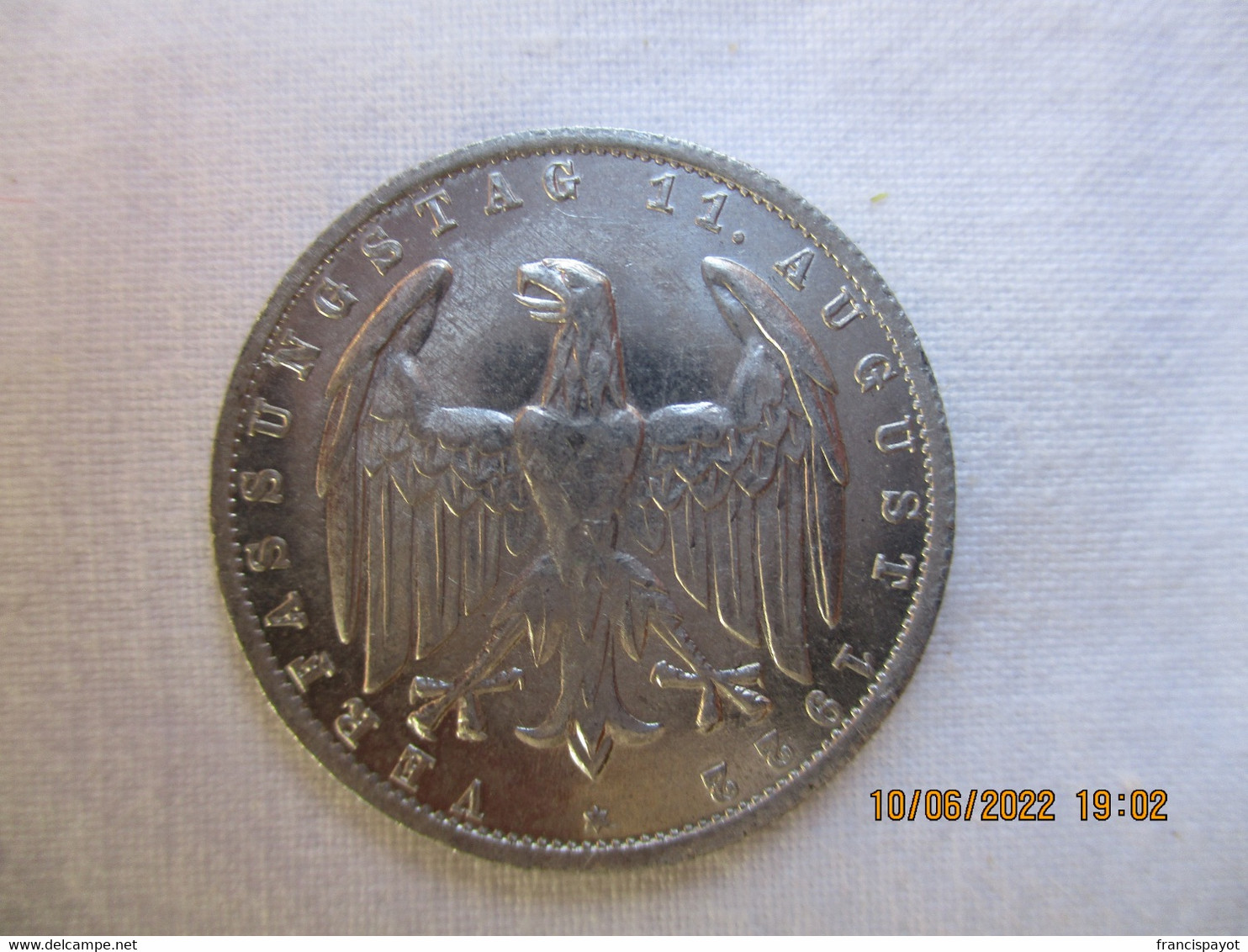 Germany : 3 Mark 1922 G - 3 Marcos & 3 Reichsmark