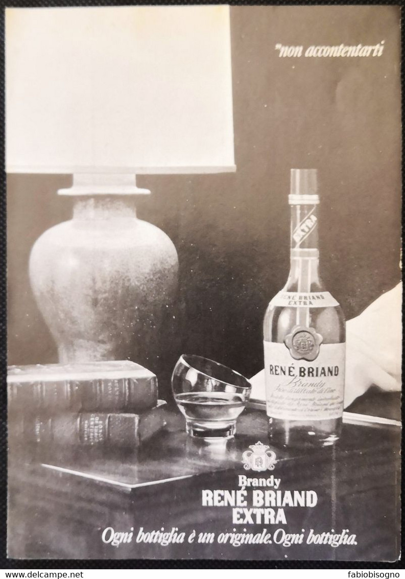 1975 - Brandy RENE BRIAND EXTRA - 1 Pag. Pubblicità Cm. 13 X 18 - Licor Espirituoso